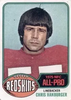 1976 Topps #330 - Chris Hanburger - Washington Redskins