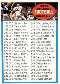1972 Topps #294 - Card #294 - Front