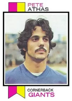 1973 Topps #286 - Pete Athas - New York Giants
