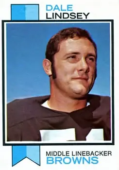 1973 Topps #287 - Dale Lindsey - Cleveland Browns - Front 1973 Topps #287 - Dale Lindsey - Cleveland Browns - Front