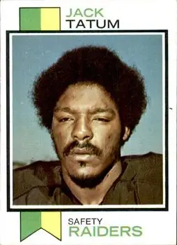 1973 Topps #288 - Jack Tatum - Oakland Raiders - Front 1973 Topps #288 - Jack Tatum - Oakland Raiders - Front