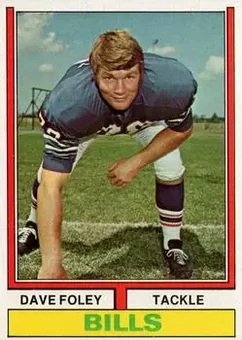 1974 Topps #346 - Dave Foley - Buffalo Bills