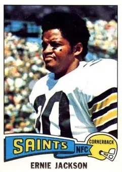 1975 Topps #323 - Ernie Jackson - New Orleans Saints 1975 Topps #323 - Ernie Jackson - New Orleans Saints