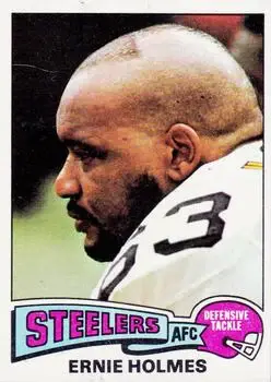 1975 Topps #328 - Ernie Holmes - Pittsburgh Steelers - Front 1975 Topps #328 - Ernie Holmes - Pittsburgh Steelers - Front