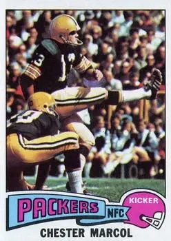 1975 Topps #330 - Chester Marcol - Green Bay Packers