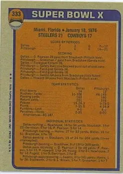 1976 Topps #333 - Card #333 - Back 1976 Topps #333 - Card #333 - Back