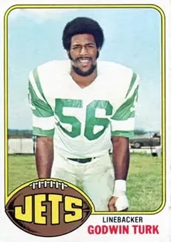 1976 Topps #334 - Godwin Turk - New York Jets