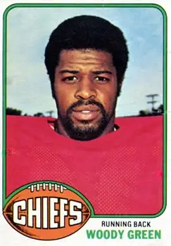 1976 Topps #336 - Woody Green - Kansas City Chiefs - Front 1976 Topps #336 - Woody Green - Kansas City Chiefs - Front