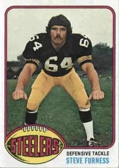 1976 Topps #341 - Steve Furness - Pittsburgh Steelers