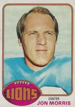 1976 Topps #344 - Jon Morris - Detroit Lions