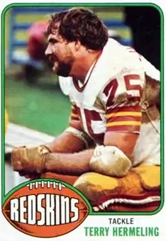 1976 Topps #349 - Terry Hermeling - Washington Redskins