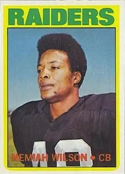 1972 Topps #303 - Nemiah Wilson - Oakland Raiders - Front