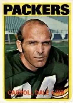 1972 Topps #304 - Carroll Dale - Green Bay Packers - Front