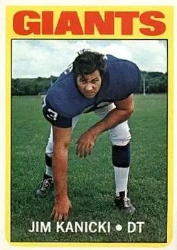 1972 Topps #305 - Jim Kanicki - New York Giants - Front