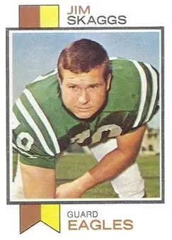 1973 Topps #294 - Jim Skaggs - Philadelphia Eagles