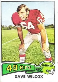 1975 Topps #331 - Dave Wilcox - San Francisco 49ers
