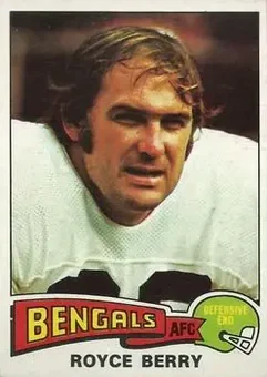 1975 Topps #334 - Royce Berry - Cincinnati Bengals 1975 Topps #334 - Royce Berry - Cincinnati Bengals