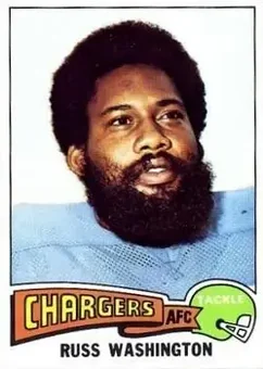 1975 Topps #335 - Russ Washington - San Diego Chargers 1975 Topps #335 - Russ Washington - San Diego Chargers