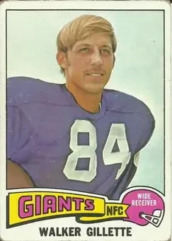 1975 Topps #336 - Walker Gillette - New York Giants