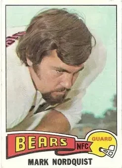 1975 Topps #337 - Mark Nordquist - Chicago Bears