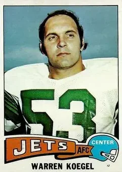 1975 Topps #339 - Warren Koegel - New York Jets
