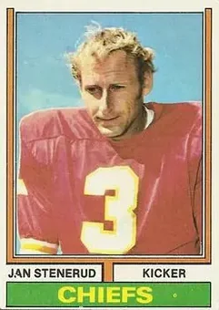 1974 Topps #355 - Jan Stenerud - Kansas City Chiefs