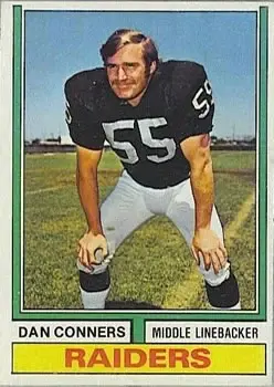 1974 Topps #358 - Dan Conners - Oakland Raiders - Front