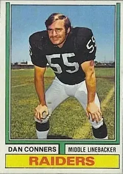 1974 Topps #358 - Dan Conners - Oakland Raiders
