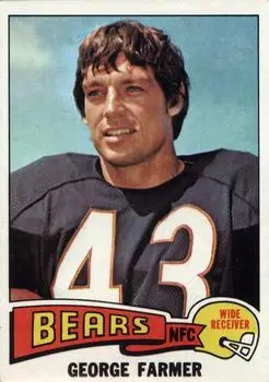 1975 Topps #346 - George Farmer - Chicago Bears - Front