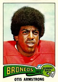 1975 Topps #350 - Otis Armstrong - Denver Broncos