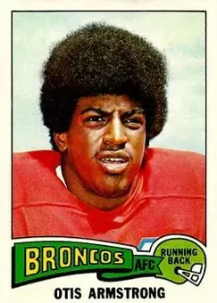 1975 Topps #350 - Otis Armstrong - Denver Broncos 1975 Topps #350 - Otis Armstrong - Denver Broncos
