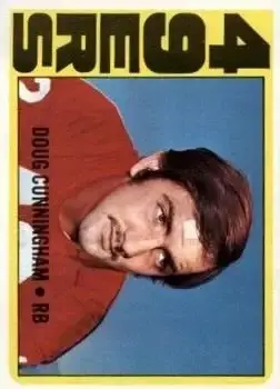 1972 Topps #311 - Doug Cunningham - San Francisco 49ers