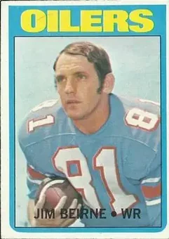 1972 Topps #313 - Jim Beirne - Houston Oilers