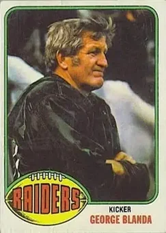 1976 Topps #355 - George Blanda - Oakland Raiders