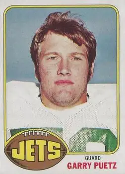 1976 Topps #356 - Garry Puetz - New York Jets