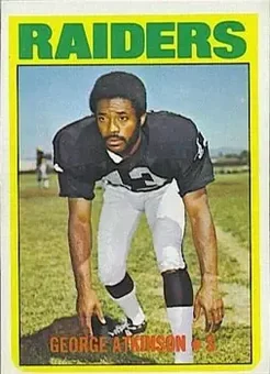 1972 Topps #323 - George Atkinson - Oakland Raiders