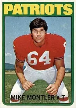 1972 Topps #324 - Mike Montler - New England Patriots