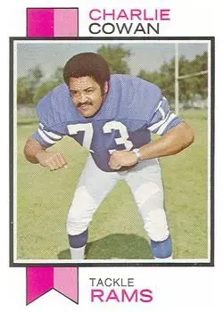 1973 Topps #301 - Charlie Cowan - Los Angeles Rams - Front
