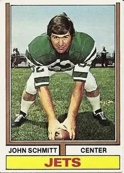 1974 Topps #363 - John Schmitt - New York Jets
