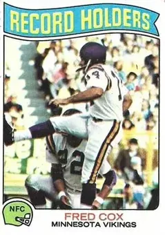 1975 Topps #352 - Fred Cox - Minnesota Vikings 1975 Topps #352 - Fred Cox - Minnesota Vikings