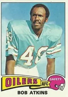 1975 Topps #357 - Bob Atkins - Houston Oilers