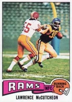 1975 Topps #360 - Lawrence McCutcheon - Los Angeles Rams