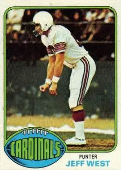 1976 Topps #363 - Jeff West - St. Louis Cardinals