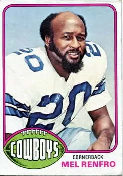 1976 Topps #368 - Mel Renfro - Dallas Cowboys