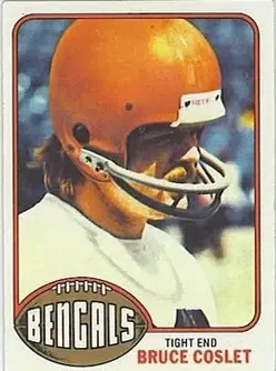1976 Topps #369 - Bruce Coslet - Cincinnati Bengals