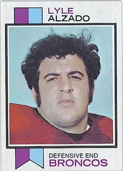 1973 Topps #312 - Lyle Alzado - Denver Broncos - Front 1973 Topps #312 - Lyle Alzado - Denver Broncos - Front