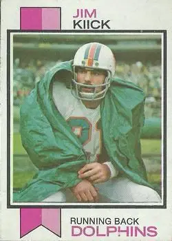 1973 Topps #316 - Jim Kiick - Miami Dolphins