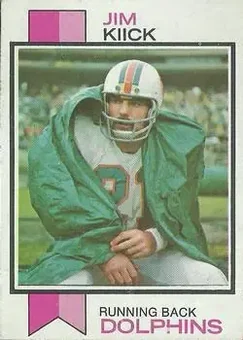 1973 Topps #316 - Jim Kiick - Miami Dolphins