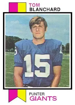 1973 Topps #319 - Tom Blanchard - New York Giants 1973 Topps #319 - Tom Blanchard - New York Giants