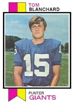 1973 Topps #319 - Tom Blanchard - New York Giants